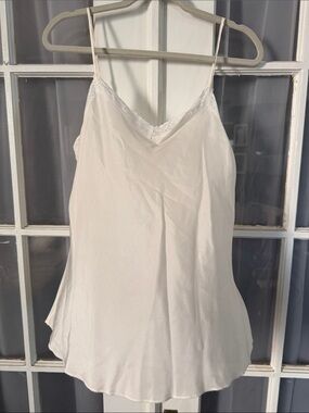 4 Love And Liberty Johnny Was 100% Silk Lace-Trim Camisole Size Large